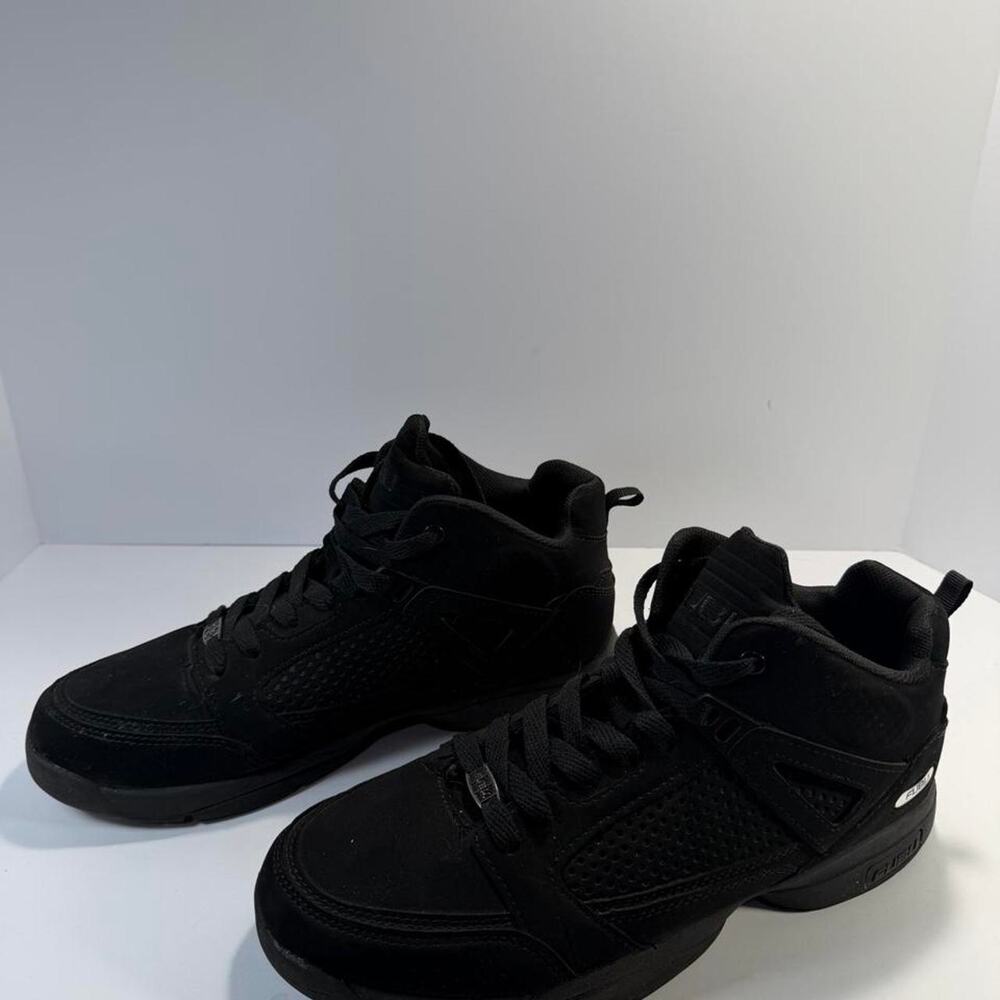 FUBU Mens Triple Black High Top Sneakers 10.5 Basketball Shoes Y2K 90s